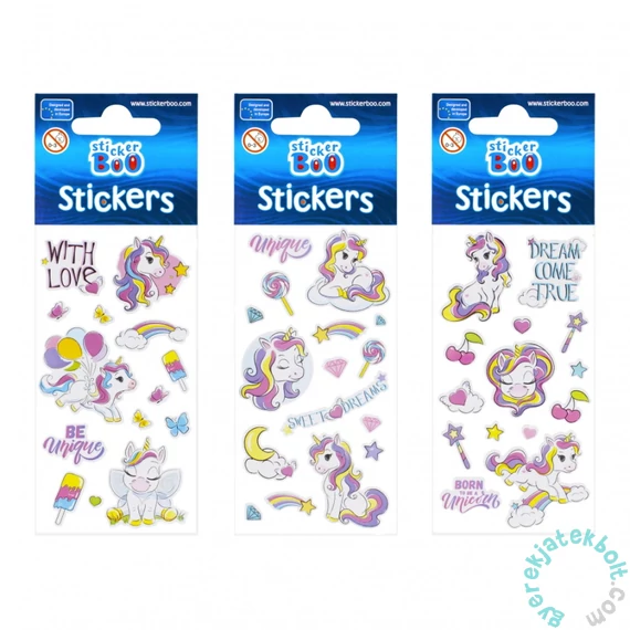 Unikornis matrica 7 x 18 cm - 3 féle