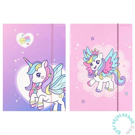 Unikornisos A/4 gumis mappa - kétféle (583291)