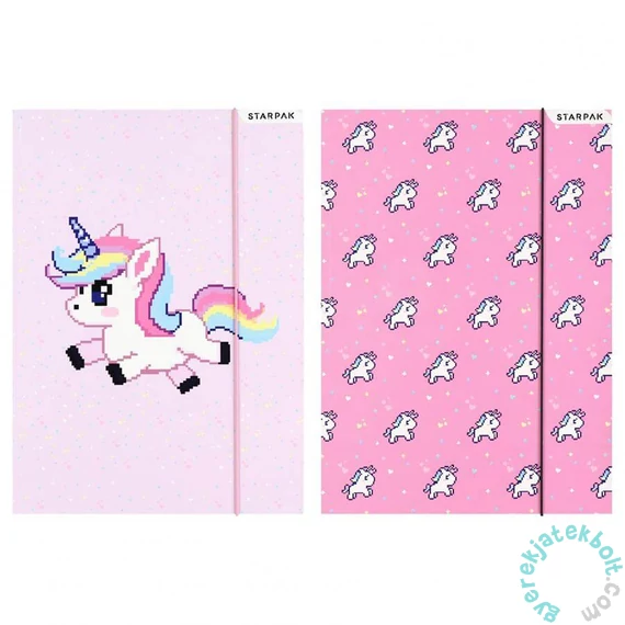 Unikornisos A/4 gumis mappa - kétféle (583299)