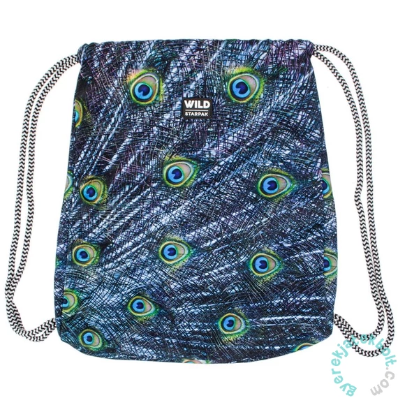 Wild zsinóros hátizsák, tornazsák - Páva