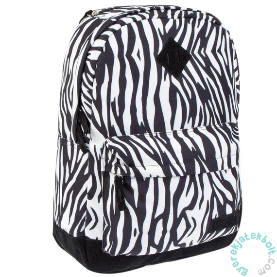 Zebra mintás hátizsák, iskolatáska