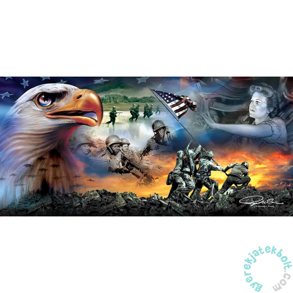 SunsOut 1000 db-os puzzle - War Eagle - Ray Simon (69046)