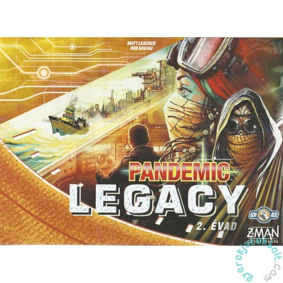Pandemic - Legacy 2. évad társasjáték - sárga doboz (ZMA33365-sarga)
