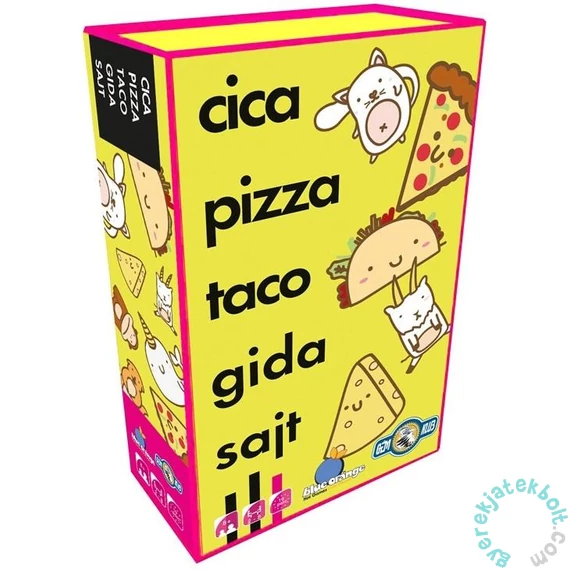 Cica, pizza, taco, gida, sajt társasjáték (BLU34813)