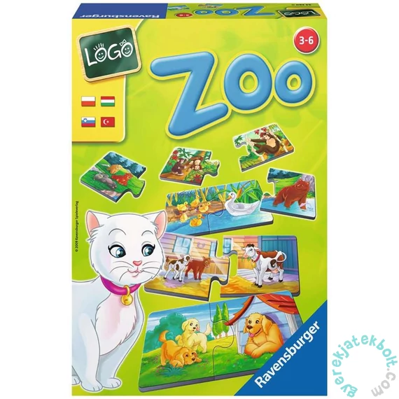 Ravensburger Logo Zoo párkereső társasjáték