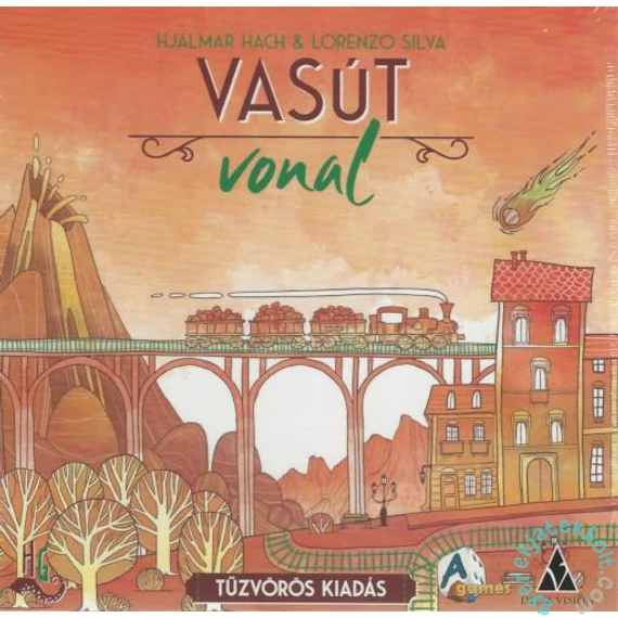 Vasútvonal társasjáték - Tűzvörös kiadás