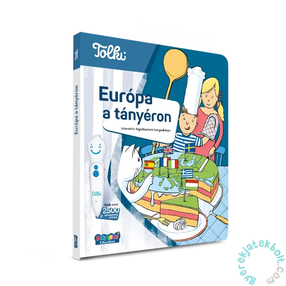 Tolki Interaktív foglalkoztató könyv - Európa a tányéron (88478)
