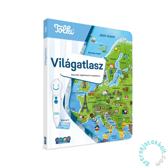 Tolki Interaktív foglalkoztató könyv - Világatlasz (34532)