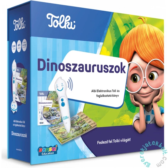 Tolki Interaktív foglalkoztató könyv és toll szettben - Dinoszauruszok
