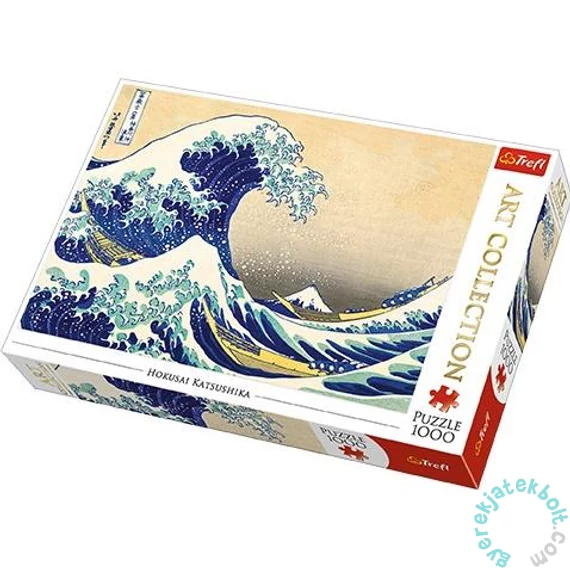 Trefl 1000 db-os Art puzzle - Hokusai - A nagy hullám Kanagavánál (10521)