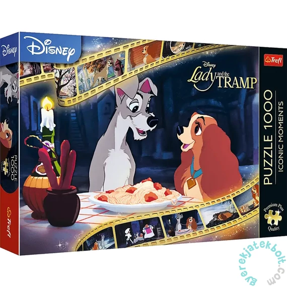 Trefl 1000 db-os Premium Plus puzzle - Disney Princess - Susi és Tekergő (10830)