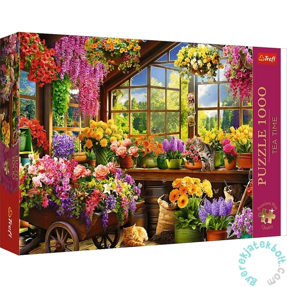 Trefl 1000 db-os Premium Plus puzzle - Tea Time - Tavaszi előkészületek (10840)