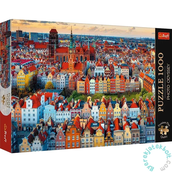 Trefl 1000 db-os Premium Plus puzzle - View on Gdańsk, Poland (10856)