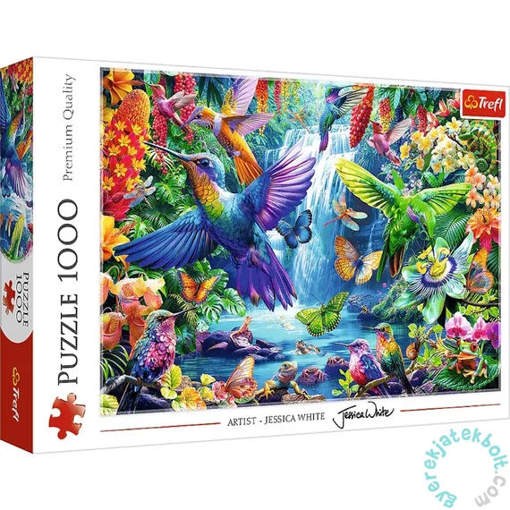 Trefl 1000 db-os puzzle - Tropical Hummingbirds - Jessica White (10880)