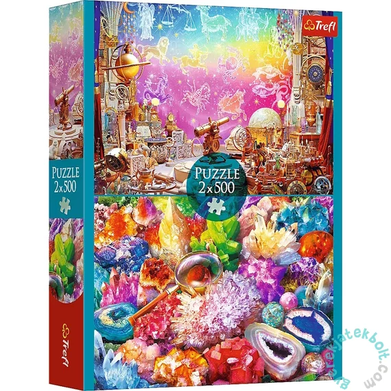 Trefl 2 x 500 db-os puzzle - Cosmos and crystals (37499)