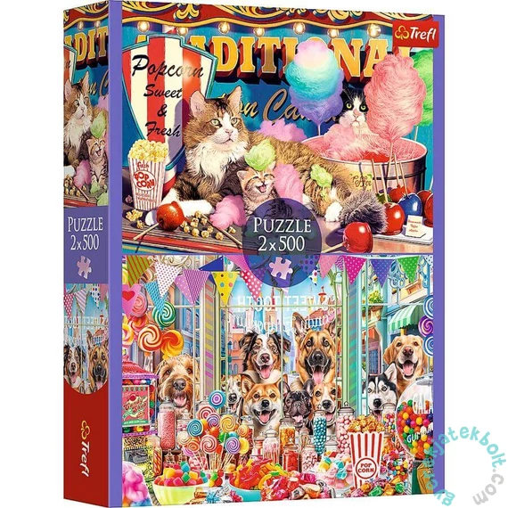 Trefl 2 x 500 db-os puzzle - Fluffy friends (37495)