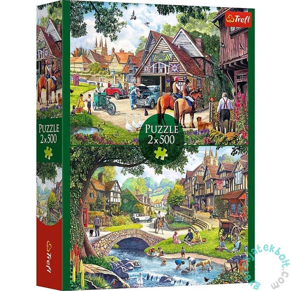Trefl 2 x 500 db-os puzzle - Idyllic life (37494)
