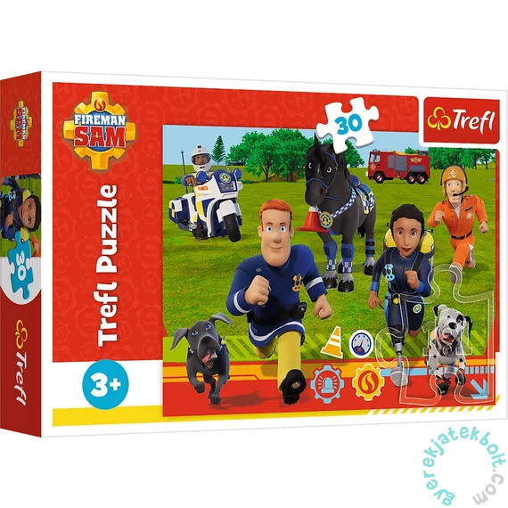 Trefl 30 db-os puzzle - Sam, a tűzoltó - Készen áll a segítségre (18297)