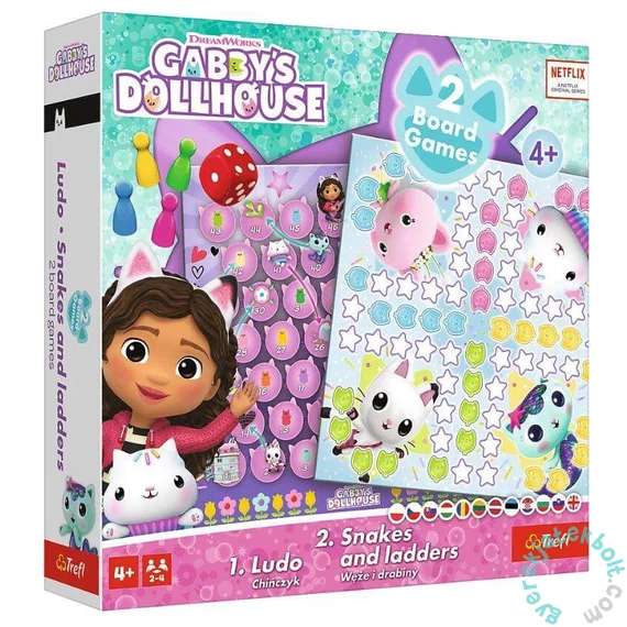 Trefl Gabi babaháza - 2 az 1-ben - Ki nevet a végén társasjáték (02590)