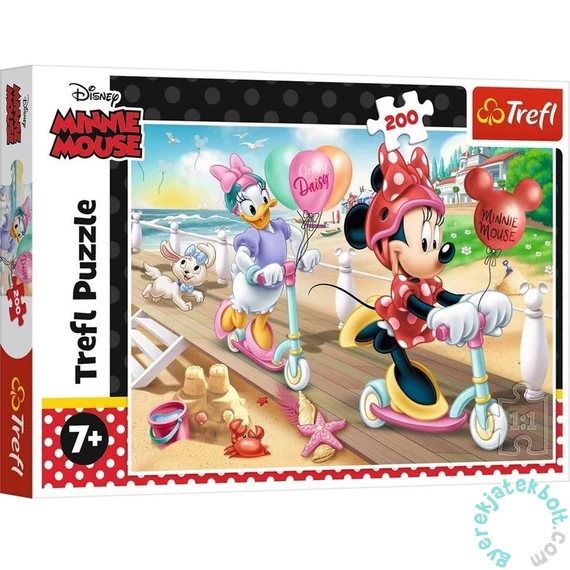 Trefl 200 db-os puzzle - Minnie és Daisy a tengerparton (13262)
