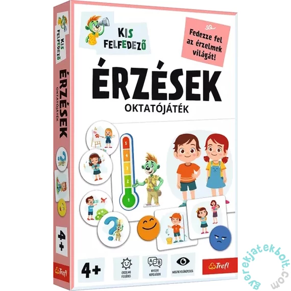 Trefl Kis Felfedező oktató társasjáték - Érzések (02849)