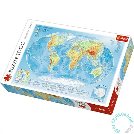 Trefl 1000 db-os puzzle - Világtérkép (10463)