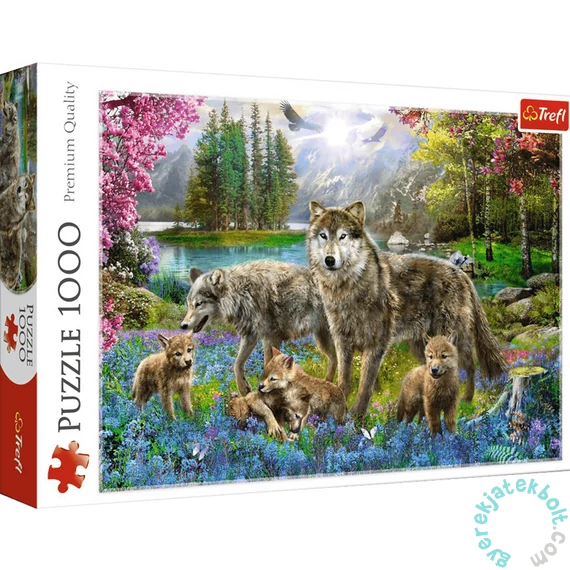 Trefl 1000 db-os puzzle - Farkasok a tónál (10558)
