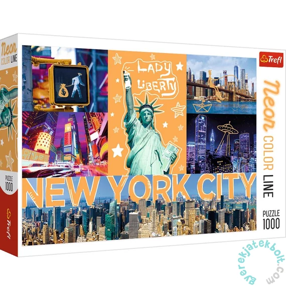 Trefl 1000 db-os puzzle - Neon Color Line - New York City (10579)