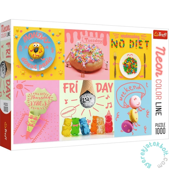 Trefl 1000 db-os puzzle - Neon Color Line - Édes napok (10580)