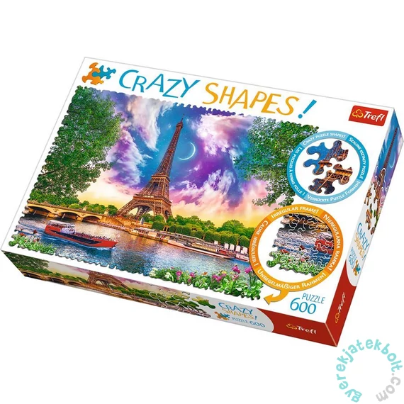 Trefl 600 db-os puzzle - Crazy Shapes - Az égbolt Párizs felett (11115)