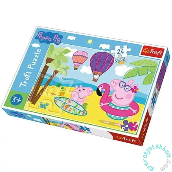 Trefl 24 db-os Maxi puzzle - Peppa malac - Nyaralás (14293)