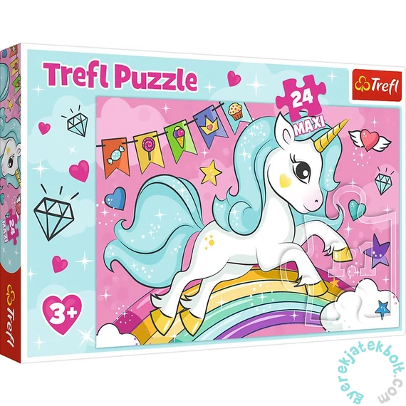 Trefl 24 db-os Maxi puzzle - Édes unikornis (14302)