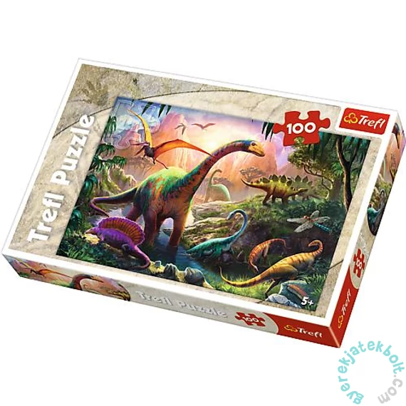 Trefl 100 db-os puzzle - Dínók földje (16277)