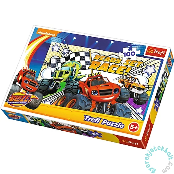 Trefl 100 db-os puzzle - Láng és a szuperverdák - Versenyre készen (16301)