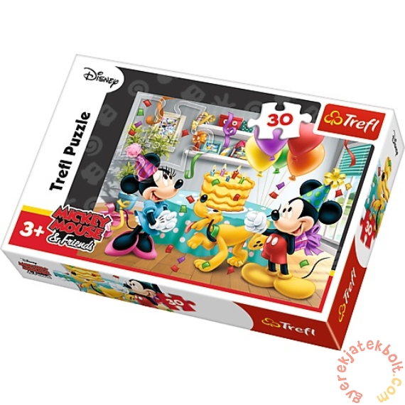 Trefl 30 db-os puzzle - Mickey Mouse és barátai - Születésnapi torta (18211)