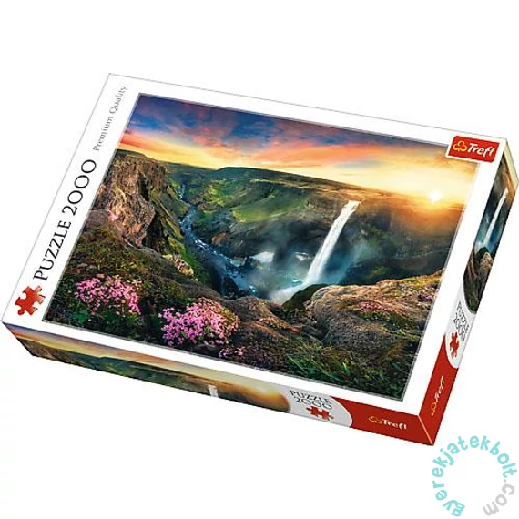 Trefl 2000 db-os puzzle - Haifoss vízesés, Izland (27091)