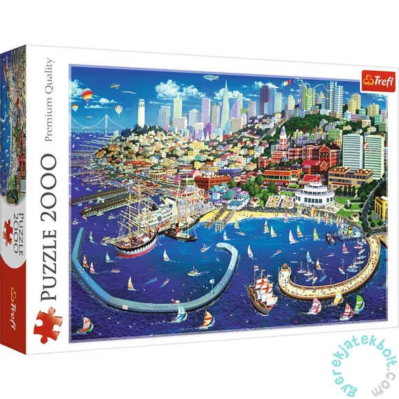 Trefl 2000 db-os puzzle - San Francisco-i öböl (27107)