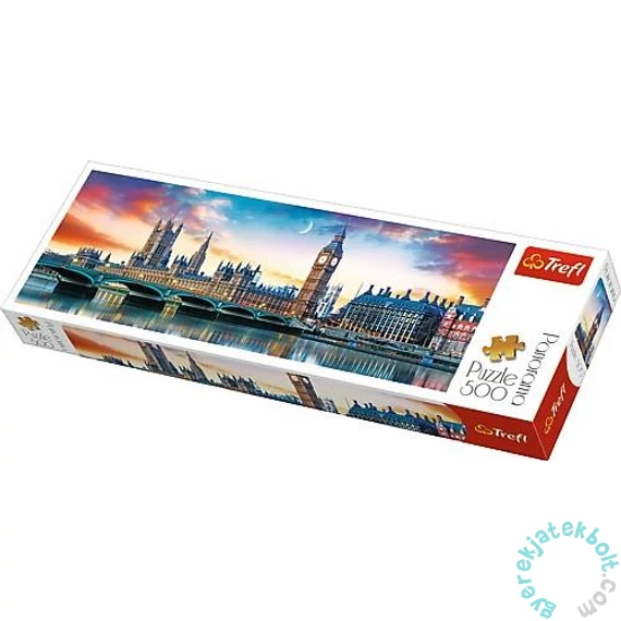 Trefl 500 db-os Panoráma puzzle - A Big Ben és a Westminsteri apátság (29507)