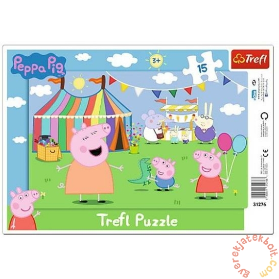 Trefl 15 db-os keretes puzzle - Peppa malac a vásárban (31276)