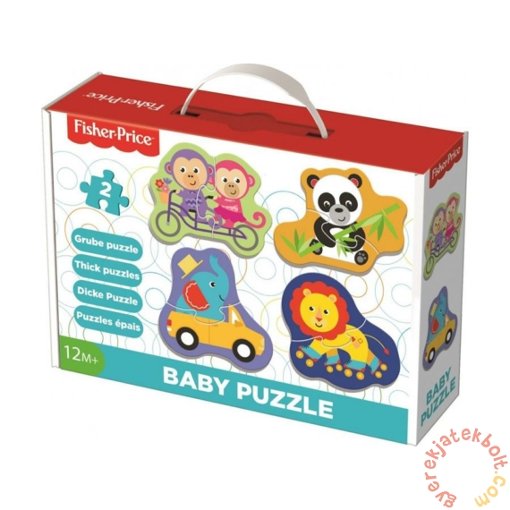 Trefl Baby Puzzle táskában - Első puzzle - Fisher-Price Vidám állatok (36081)