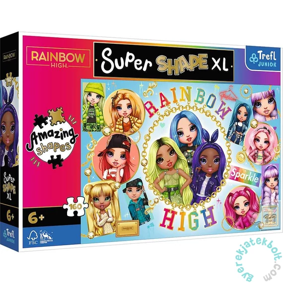 Trefl Super Shape XL 160 db-os puzzle - Rainbow High (50027)