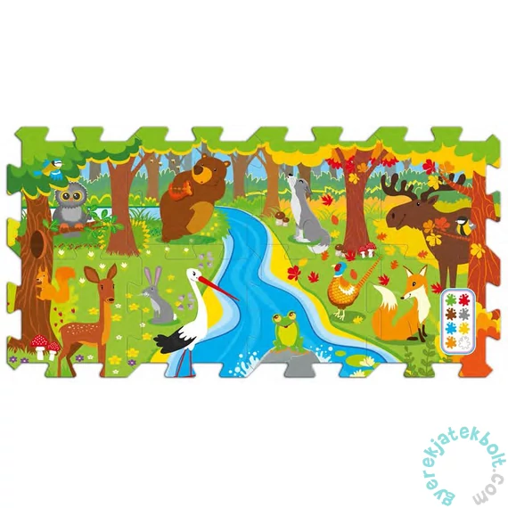Trefl 8 db-os oktató szivacs puzzle - Az erdőben (60698)