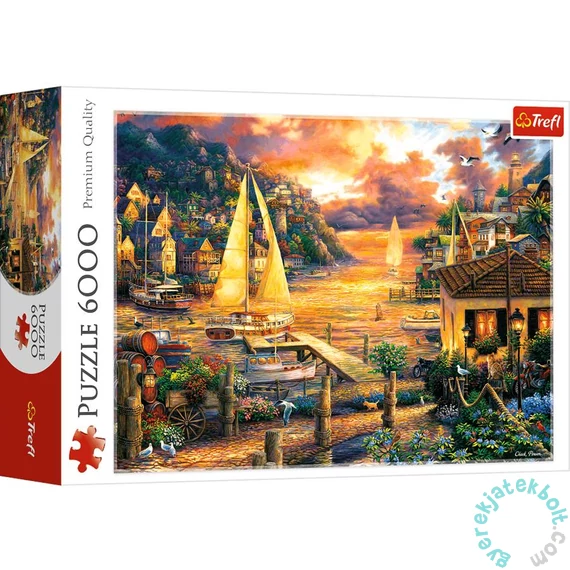 Trefl 6000 db-os puzzle - Idilli naplemente a tengerparton (65005)