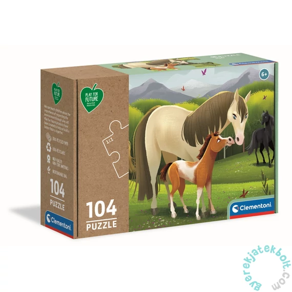 Clementoni 104 db-os Play for Future puzzle - Lovak (27527)