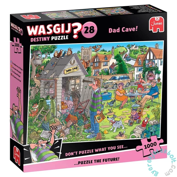 Jumbo 1000 db-os puzzle - Wasgij Destiny 28 - Dad Cave (00597)
