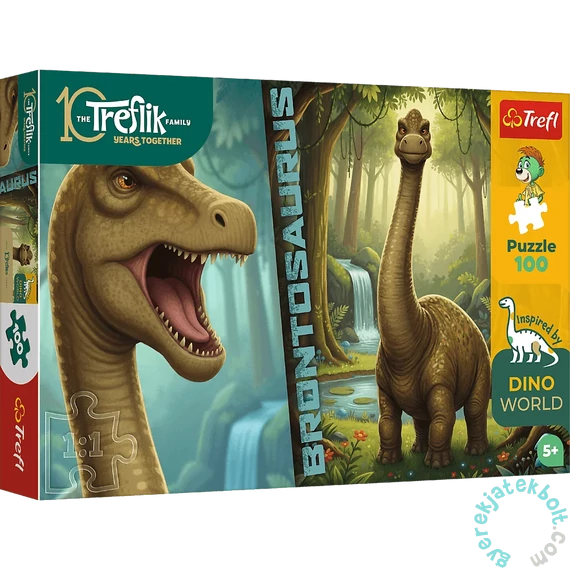 Trefl 100 db-os The Treflik puzzle - Dino World - Brontosaurus (16583)