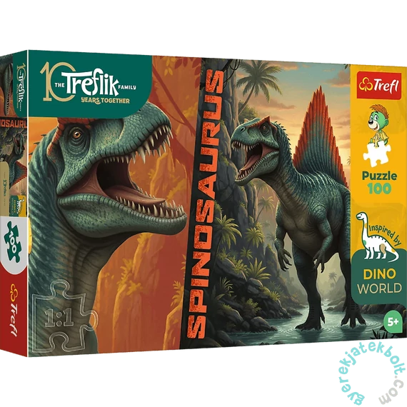 Trefl 100 db-os The Treflik puzzle - Dino World - Spinosaurus (16582)