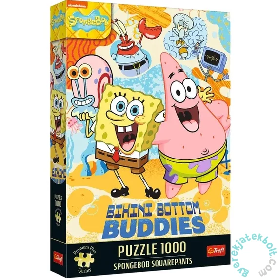 Trefl 1000 db-os Premium Plus puzzle - Spongyabob - Bikinifenék lakói (12081)