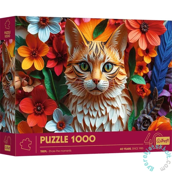 Trefl 1000 db-os Paper Art puzzle - 40 Éves Jubileum - Cica (40040)