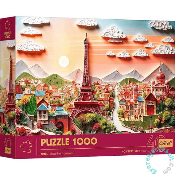 Trefl 1000 db-os Paper Art puzzle - 40 Éves Jubileum - Párizs (40044)